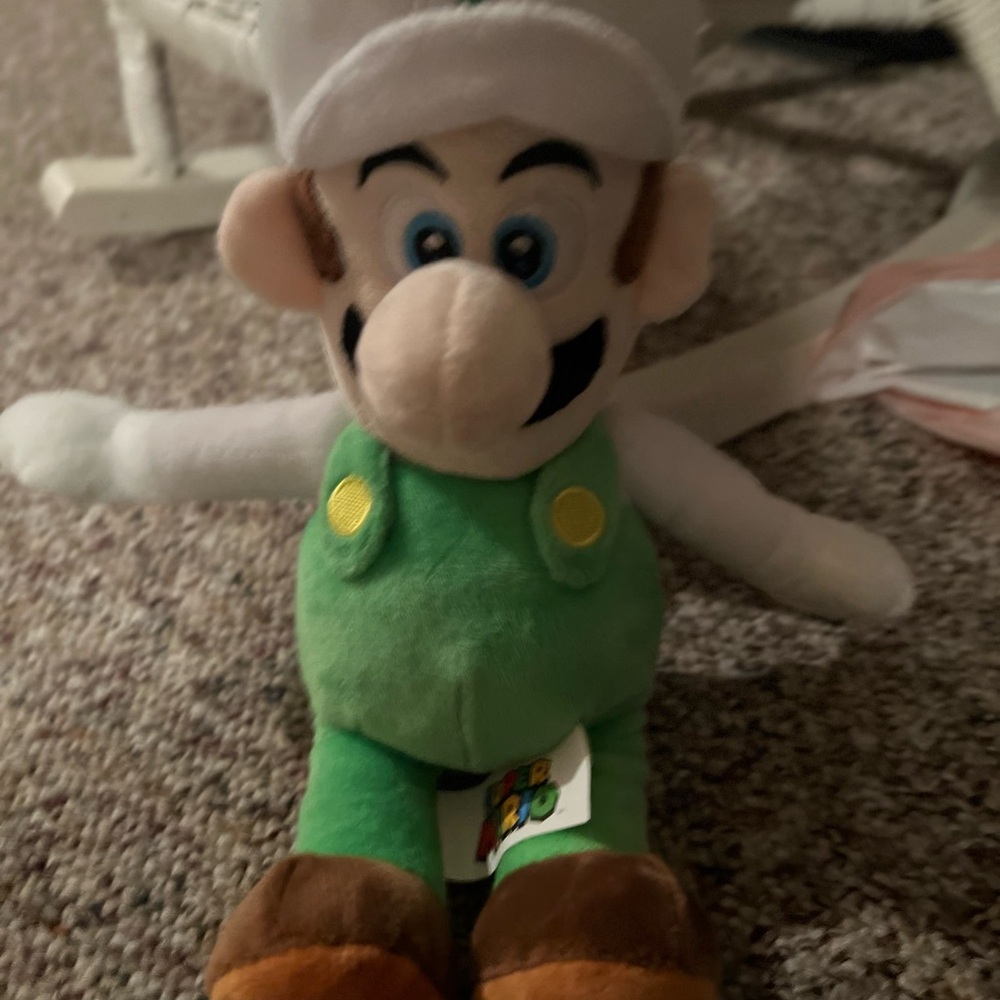 Luigi Plush Toy with Green Overalls